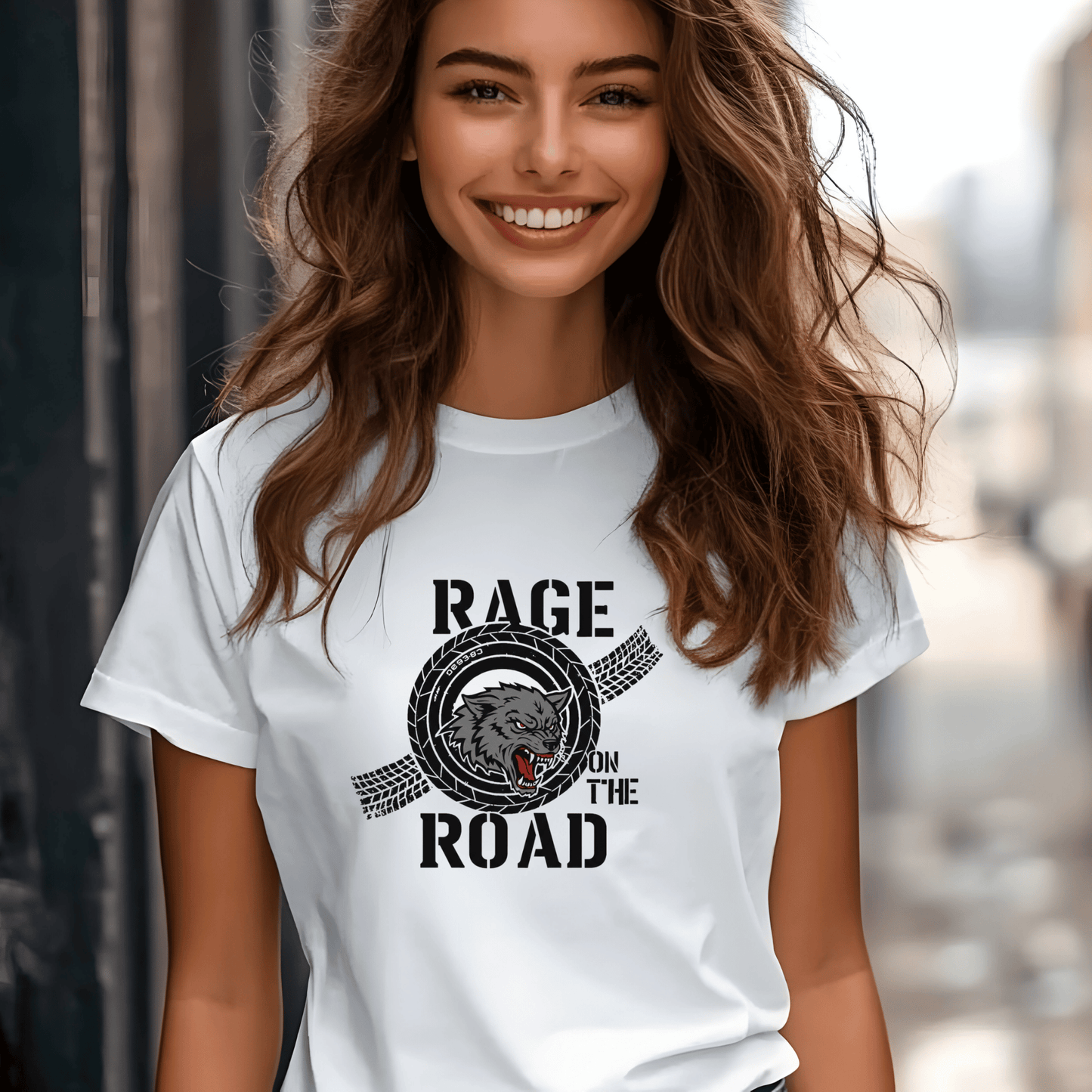 Rage On The Road Heavyweight Unisex Crewneck T-shirt | Gildan® 5000