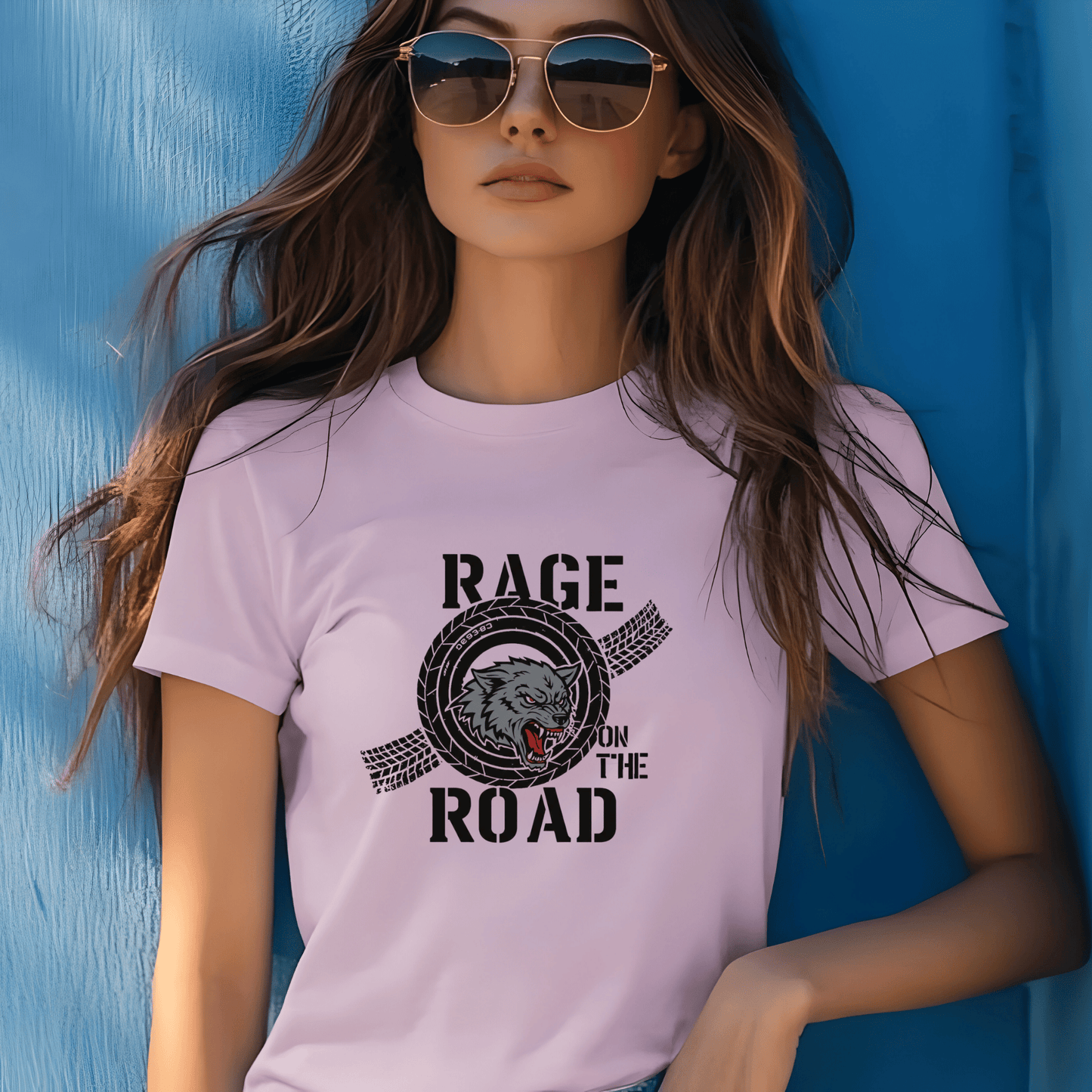 Rage On The Road Heavyweight Unisex Crewneck T-shirt | Gildan® 5000