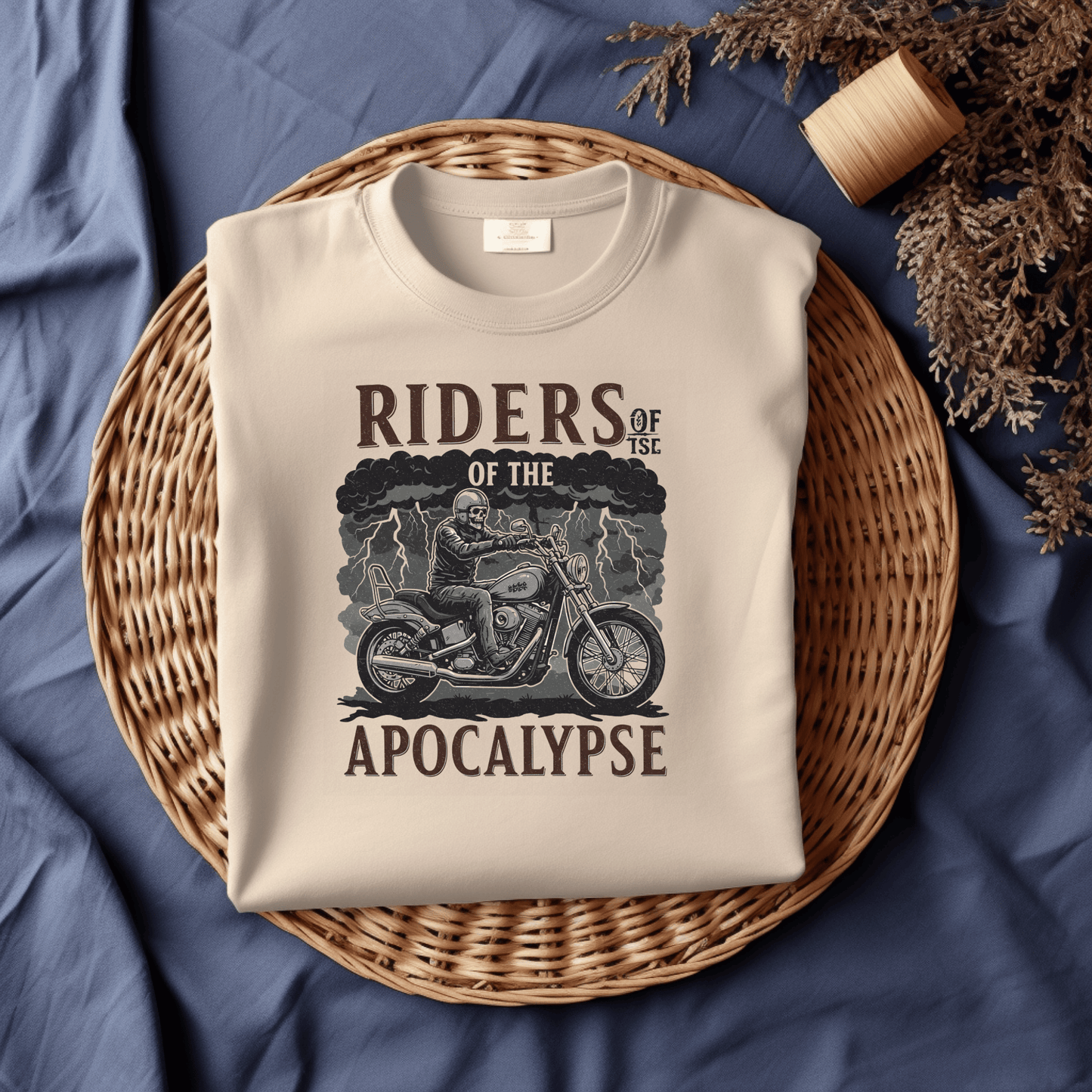 Riders of The Apocalypse Women’s Biker T-Shirt – Heavyweight Gildan® 5000 Crewneck
