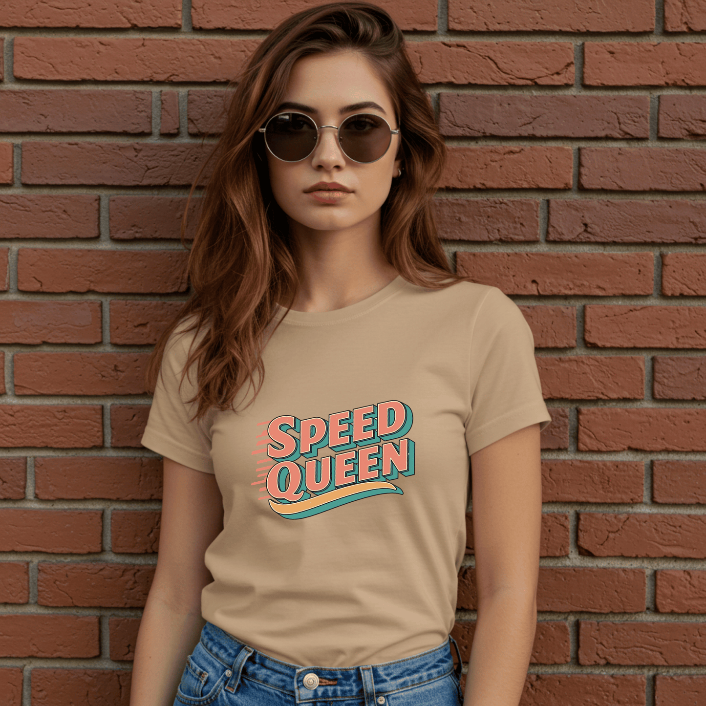 Speed Queen Women’s Biker T-Shirt – Heavyweight Gildan® 5000 Crewneck