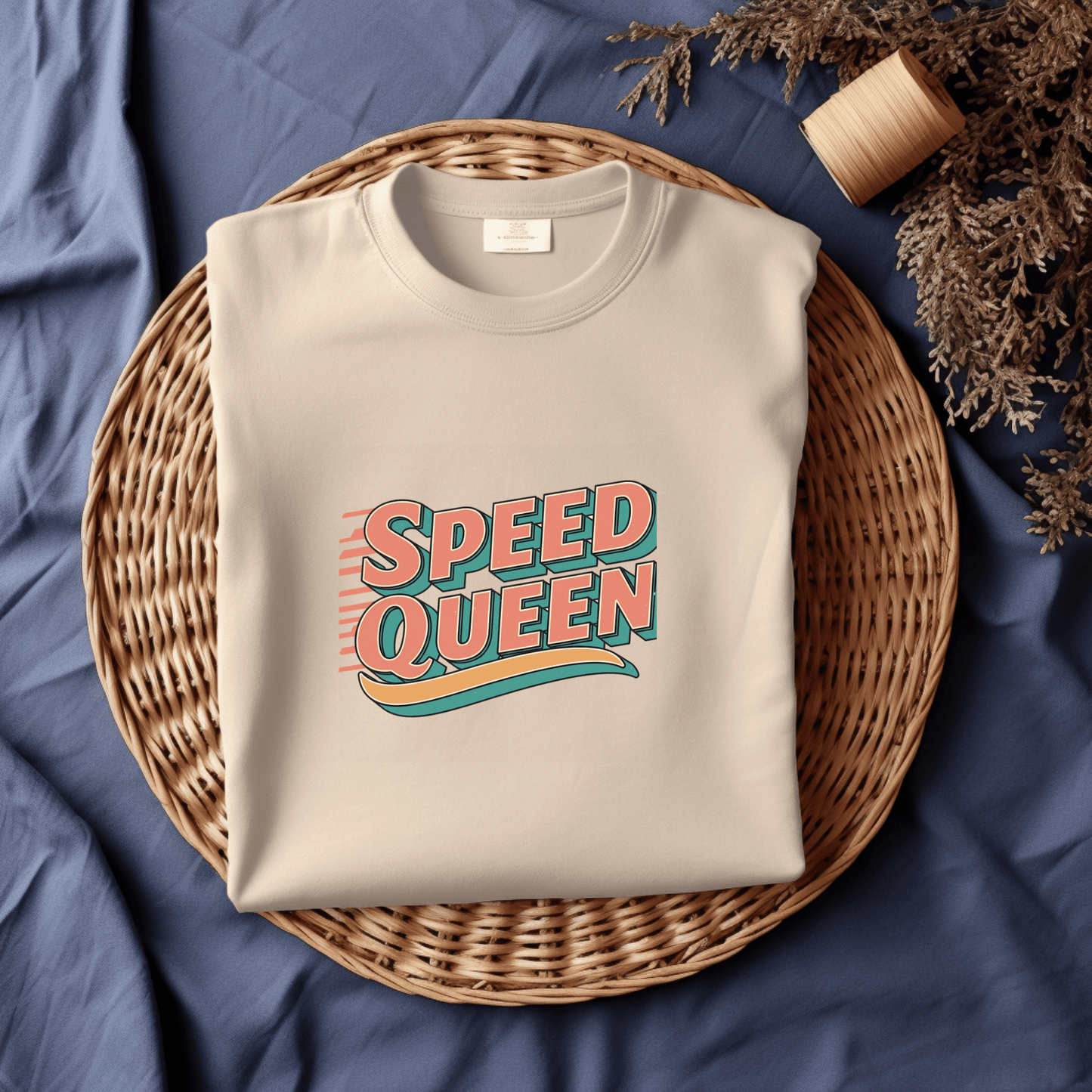 Speed Queen Women’s Biker T-Shirt – Heavyweight Gildan® 5000 Crewneck