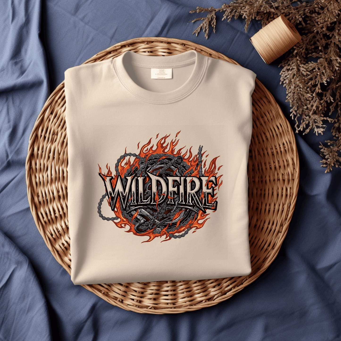 Wildfire Women’s Biker T-Shirt – Heavyweight Gildan® 5000 Crewneck