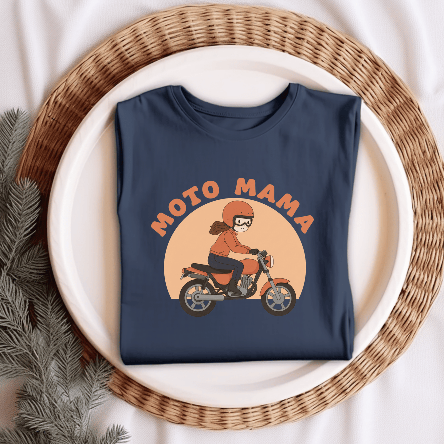 Moto Mama Heavyweight Unisex Crewneck T-shirt | Gildan® 5000