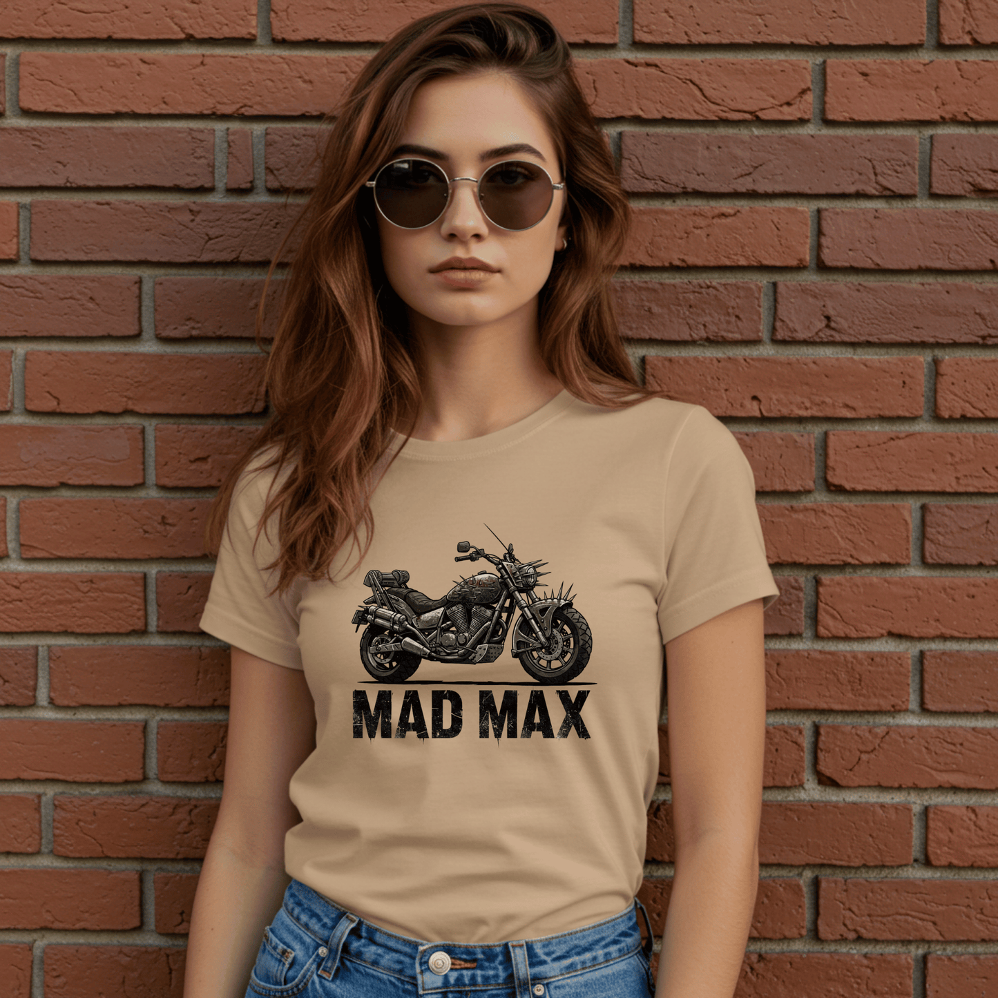 Mad Max Women’s Biker T-Shirt – Heavyweight Gildan® 5000 Crewneck