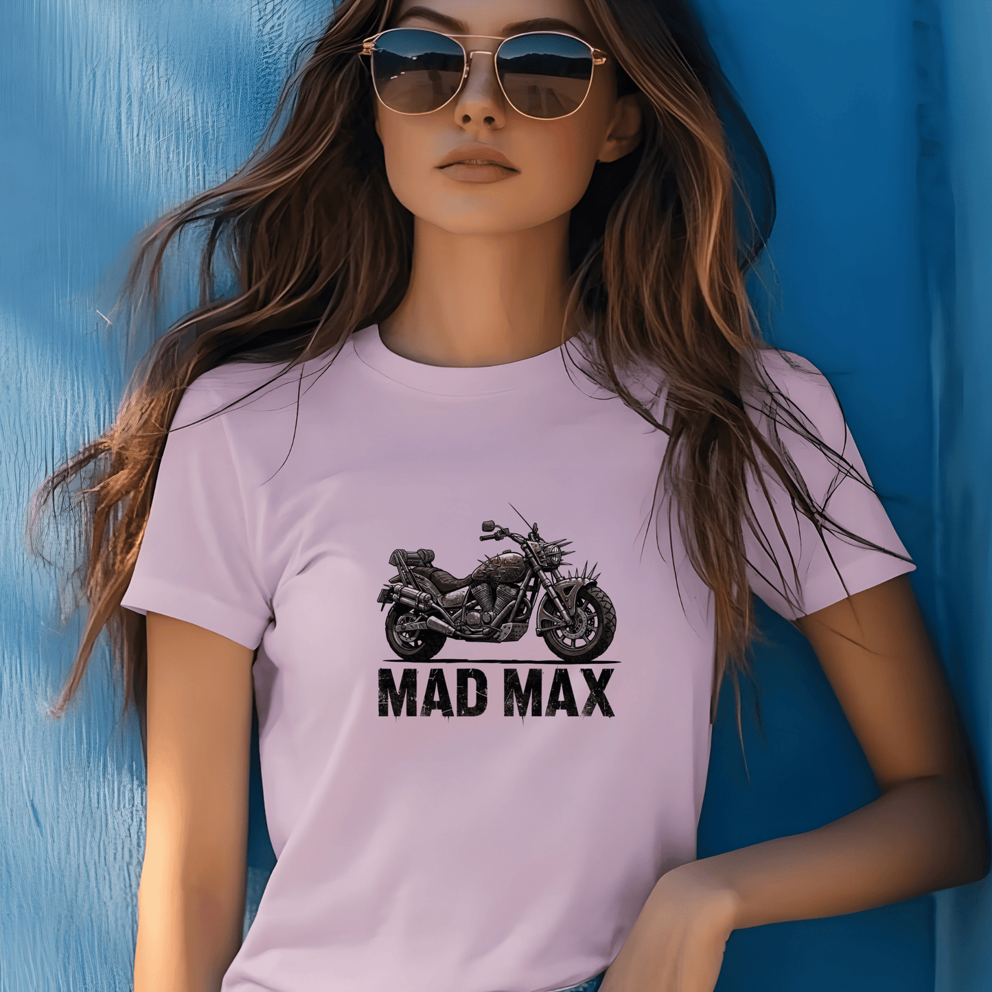 Mad Max Women’s Biker T-Shirt – Heavyweight Gildan® 5000 Crewneck