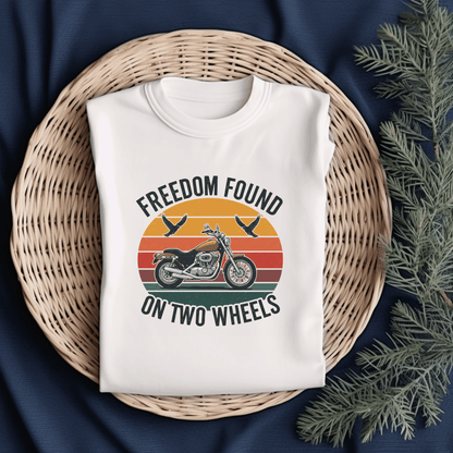 Freedom Found Women’s Biker T-Shirt – Heavyweight Gildan® 5000 Crewneck
