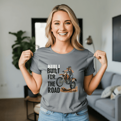 Built for the Road Women’s Biker T-Shirt – Heavyweight Gildan® 5000 Crewnec