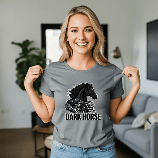 Dark Horse Women’s Biker T-Shirt – Heavyweight Gildan® 5000 Crewneck