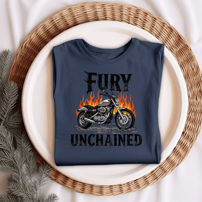 Fury Unchained Women’s Biker T-Shirt – Heavyweight Gildan® 5000 Crewneck