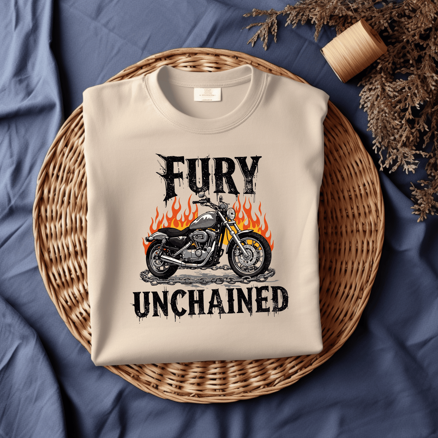 Fury Unchained Women’s Biker T-Shirt – Heavyweight Gildan® 5000 Crewneck