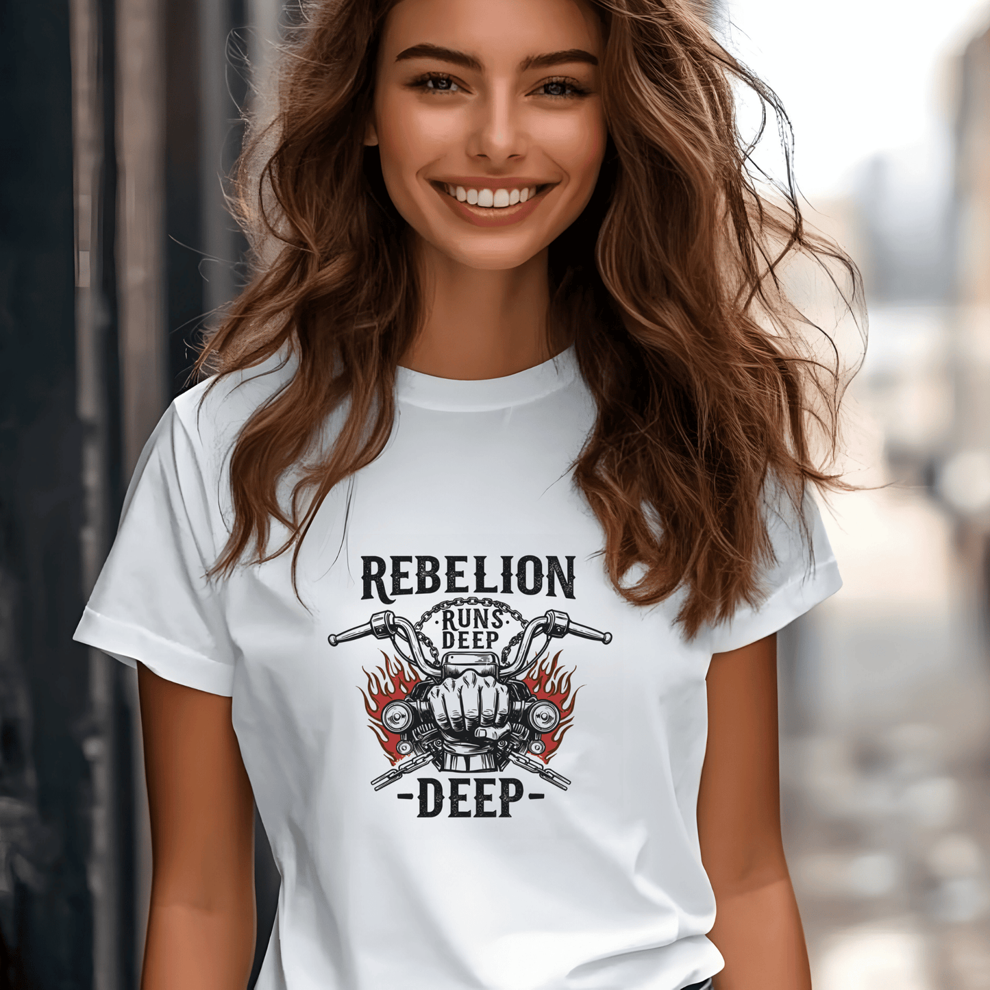 Rebellion Runs Deep Heavyweight Unisex Crewneck T-shirt | Gildan® 5000