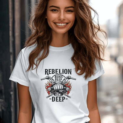 Rebellion Runs Deep Heavyweight Unisex Crewneck T-shirt | Gildan® 5000