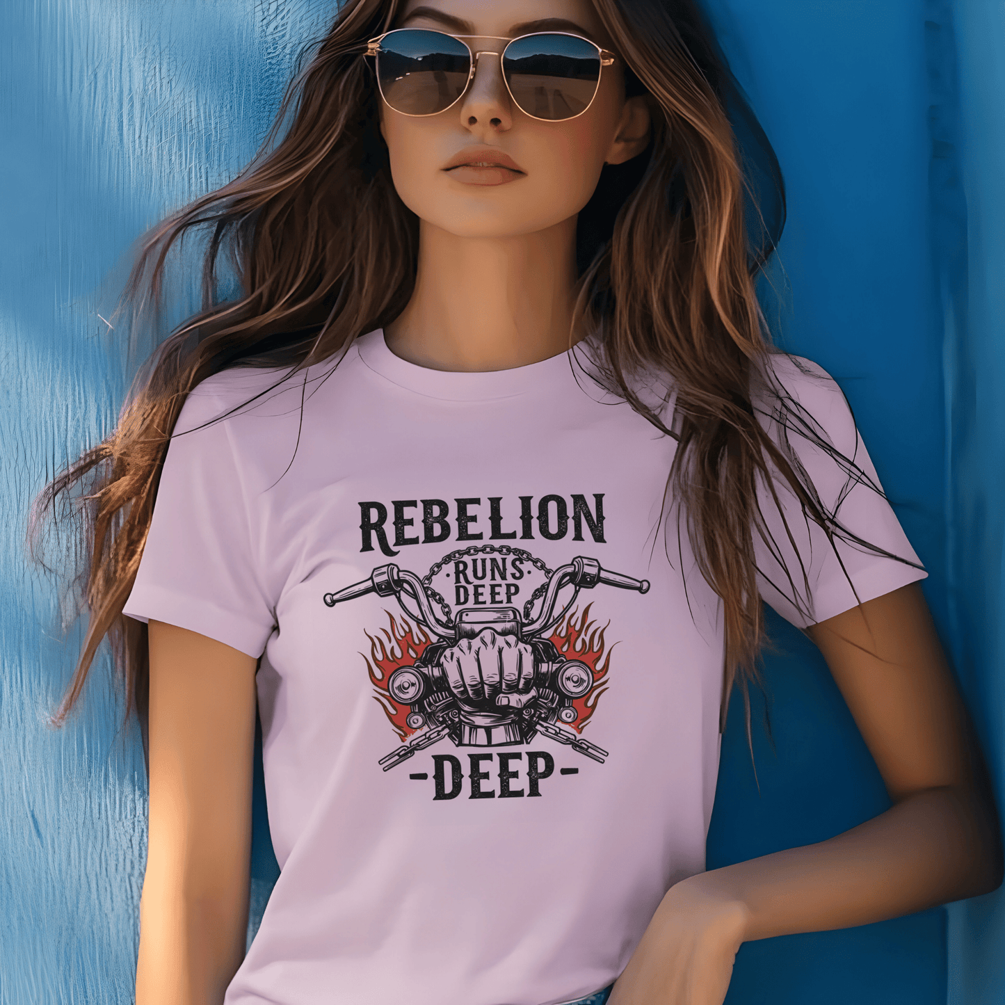 Rebellion Runs Deep Heavyweight Unisex Crewneck T-shirt | Gildan® 5000