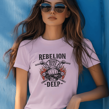 Rebellion Runs Deep Heavyweight Unisex Crewneck T-shirt | Gildan® 5000