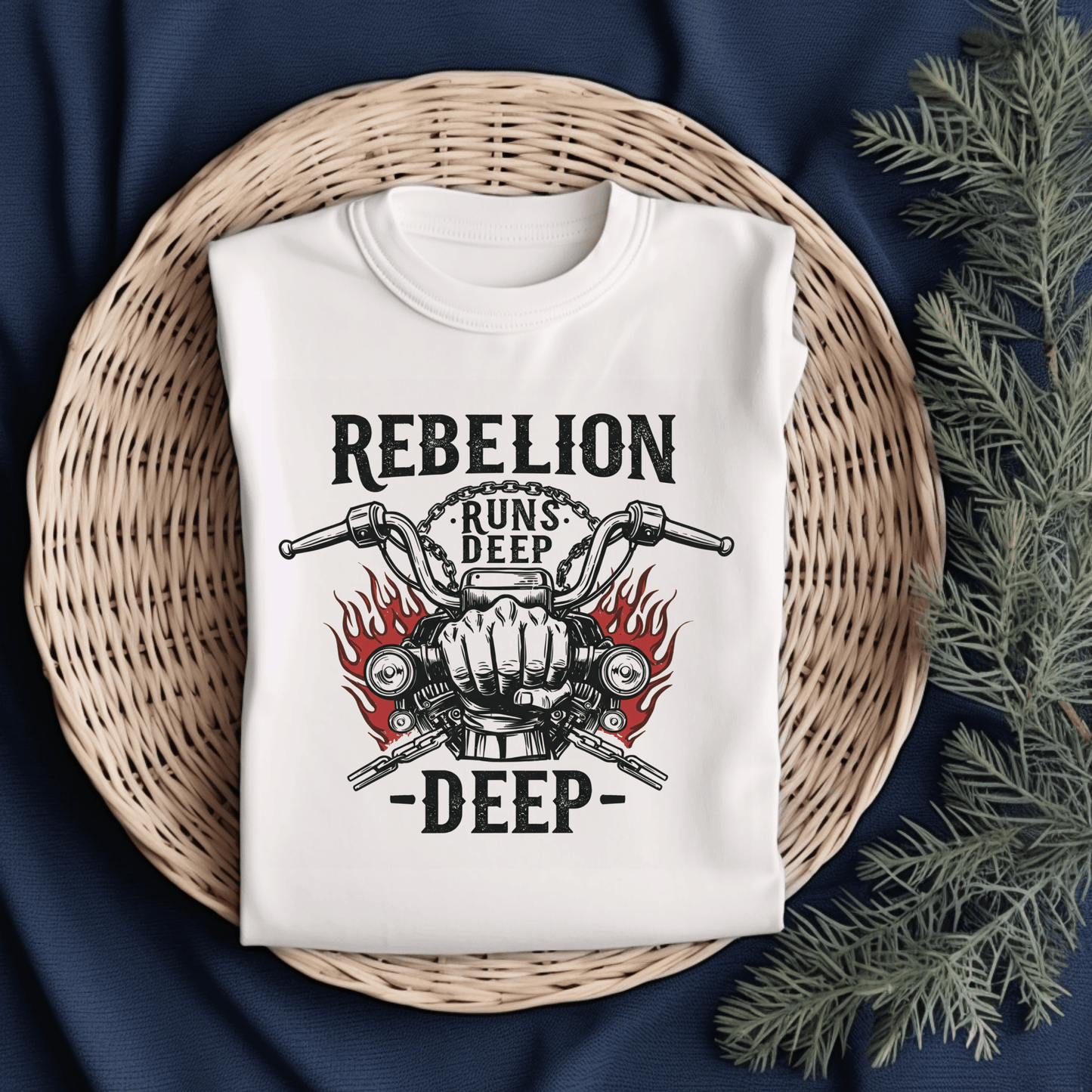 Rebellion Runs Deep Heavyweight Unisex Crewneck T-shirt | Gildan® 5000