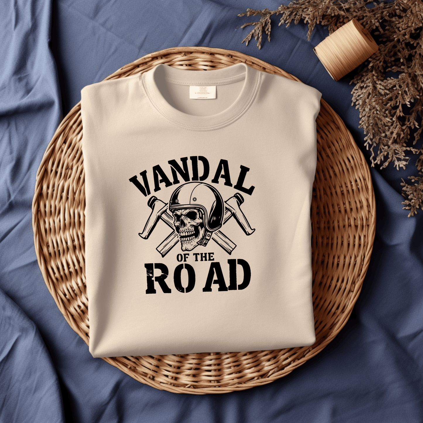 Vandal of the Road Women’s Biker T-Shirt – Heavyweight Gildan® 5000 Crewneck