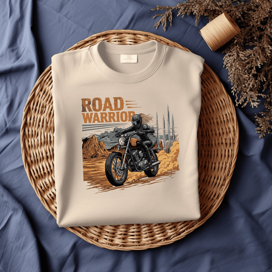 Road Warrior Women’s Biker T-Shirt – Heavyweight Gildan® 5000 Crewneck