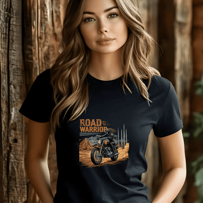 Road Warrior Women’s Biker T-Shirt – Heavyweight Gildan® 5000 Crewneck