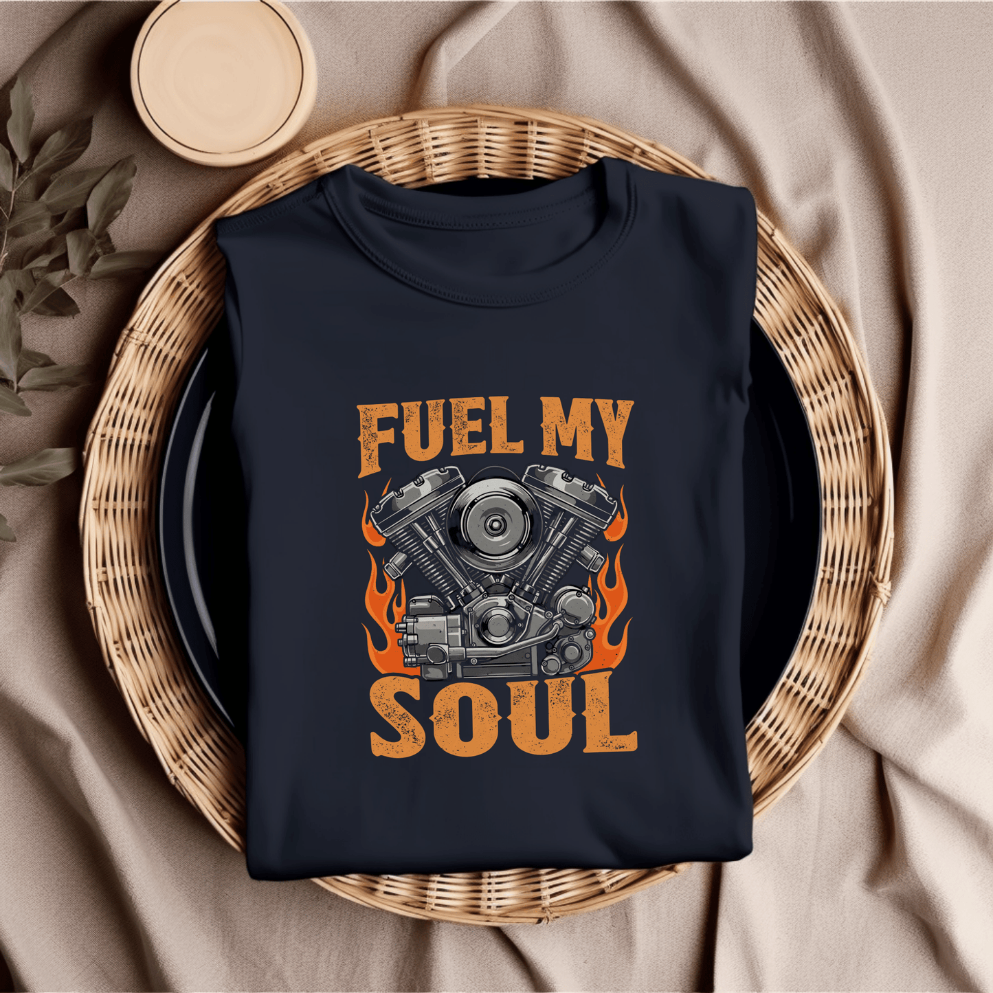 Fuel My Soul Women’s Biker T-Shirt – Heavyweight Gildan® 5000 Crewneck