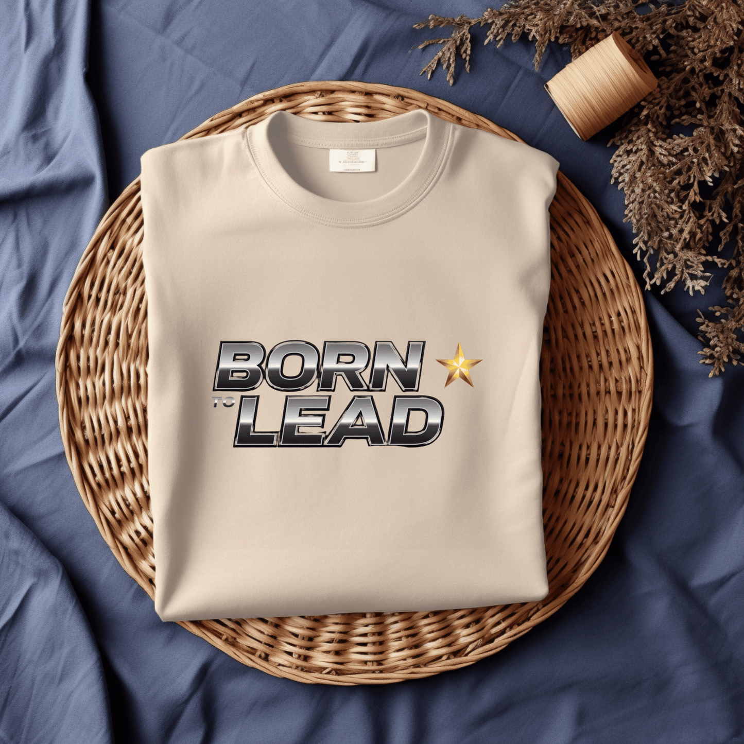 Born to Lead Women’s Biker T-Shirt – Heavyweight Gildan® 5000 Crewneck