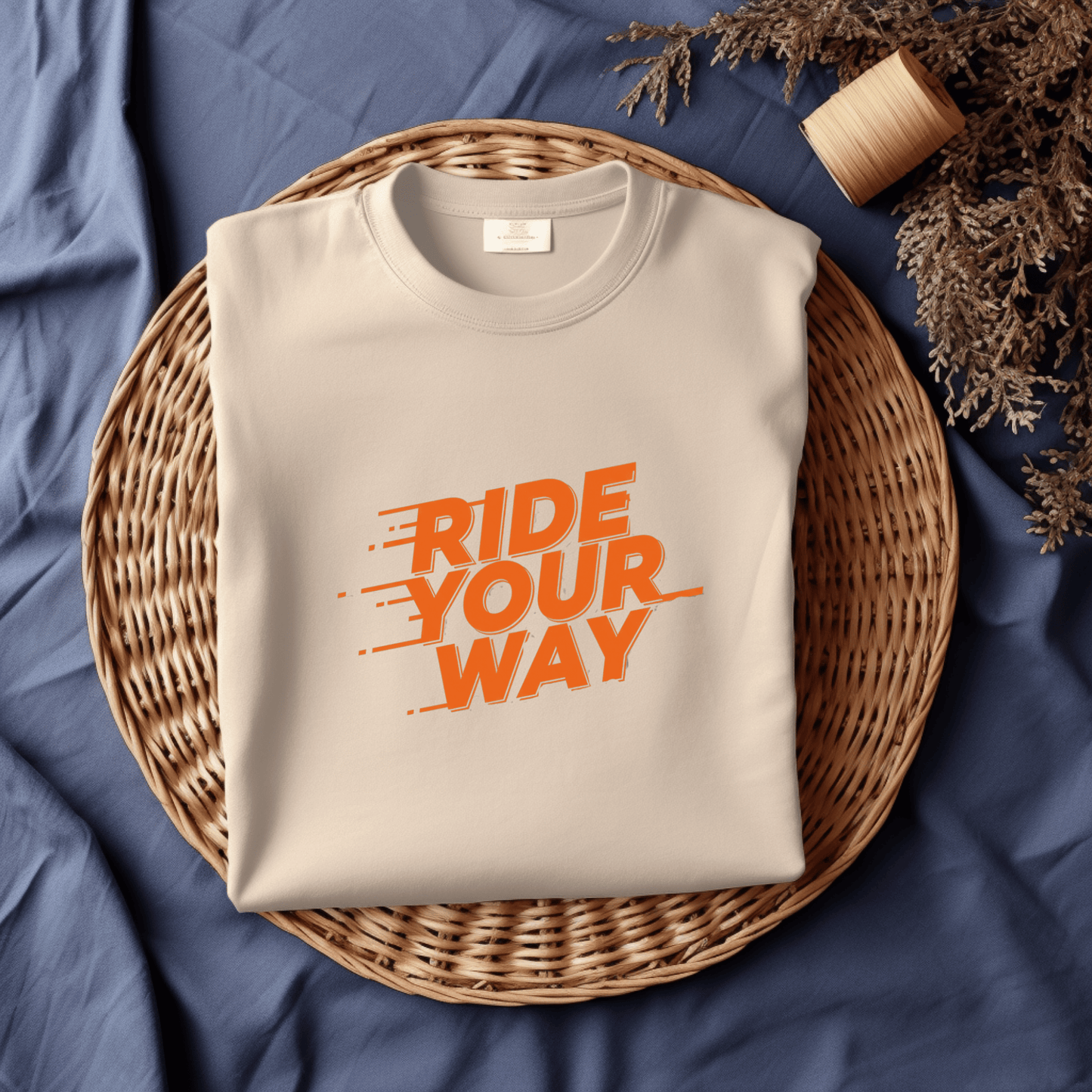 Ride Your Way Women’s Biker T-Shirt – Heavyweight Gildan® 5000 Crewneck