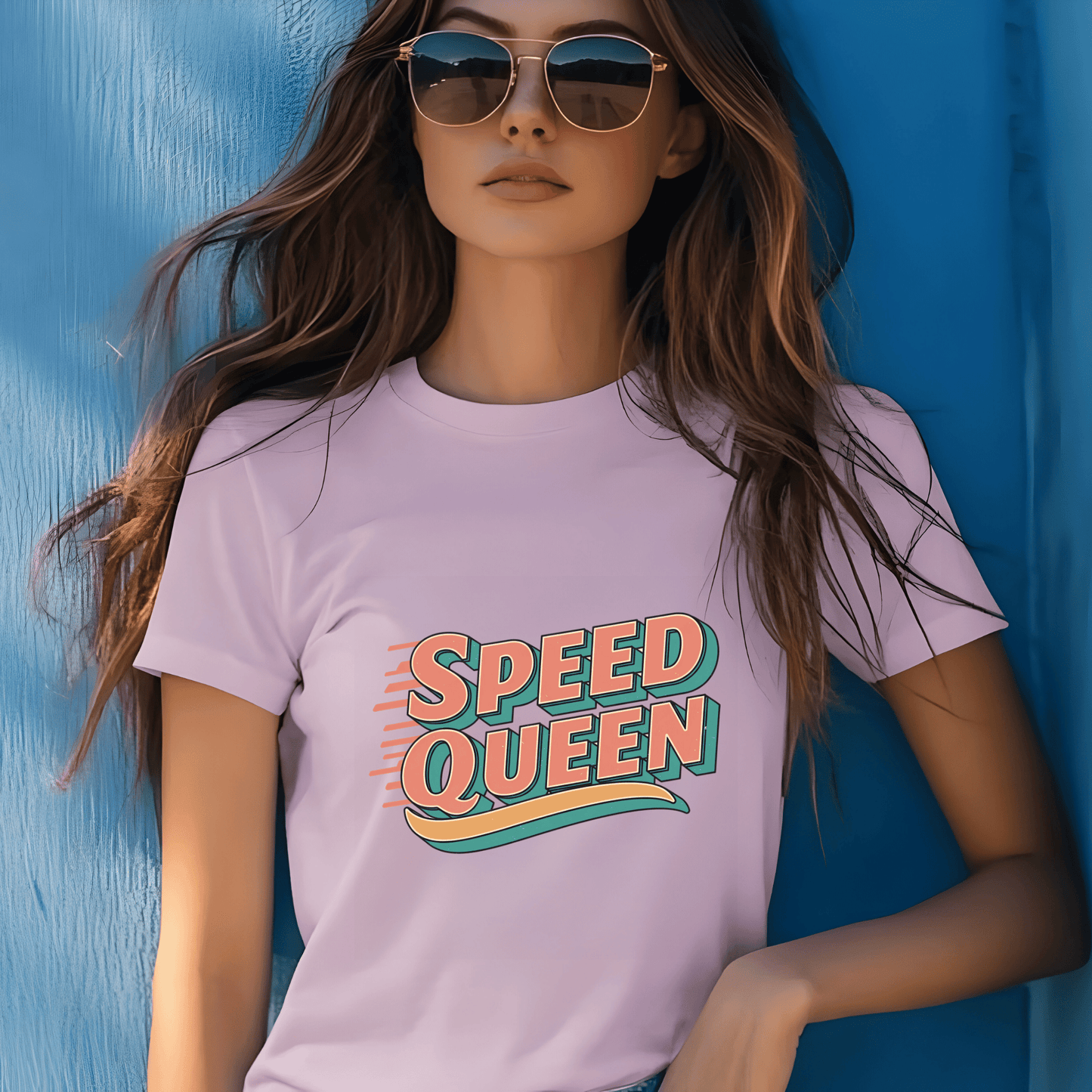 Speed Queen Women’s Biker T-Shirt – Heavyweight Gildan® 5000 Crewneck