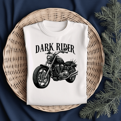 Dark Rider Women’s Biker T-Shirt – Heavyweight Gildan® 5000 Crewneck