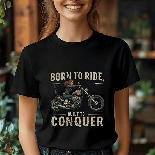 Born To Ride, Built To Conquer Heavyweight Unisex Crewneck T-shirt | Gildan® 5000