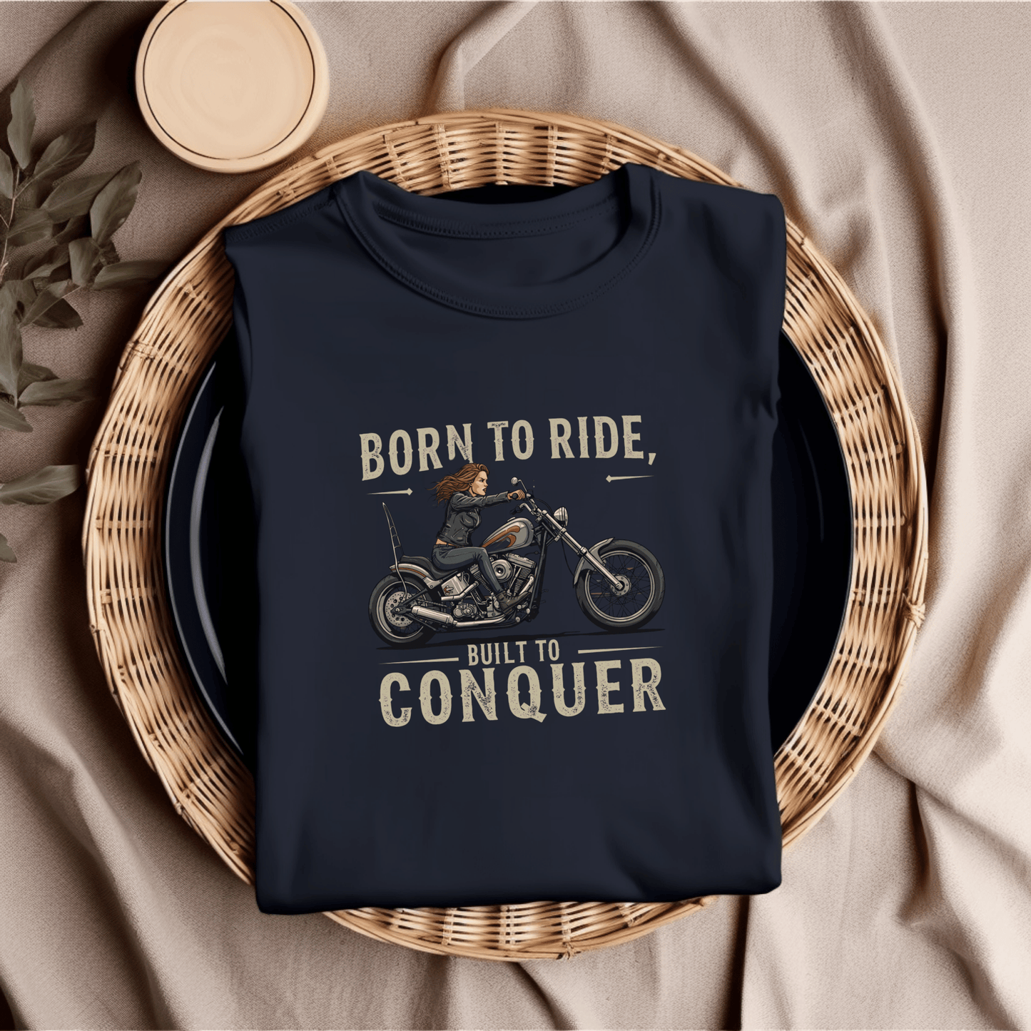 Born To Ride, Built To Conquer Heavyweight Unisex Crewneck T-shirt | Gildan® 5000