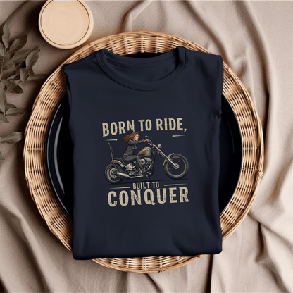 Born To Ride, Built To Conquer Heavyweight Unisex Crewneck T-shirt | Gildan® 5000