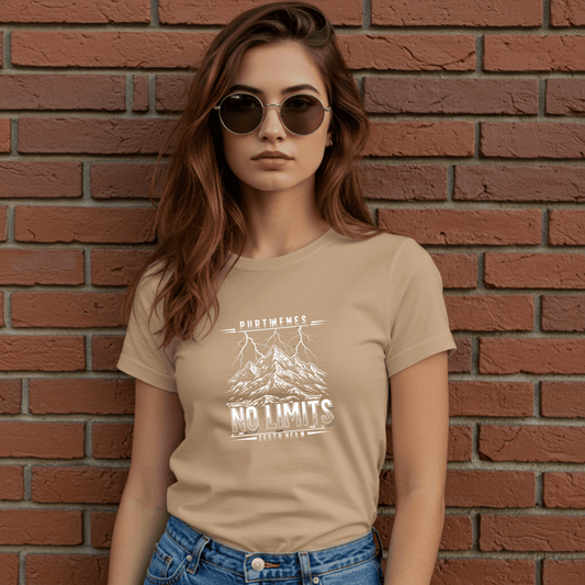 No Limits Women’s Biker T-Shirt – Heavyweight Gildan® 5000 Crewneck
