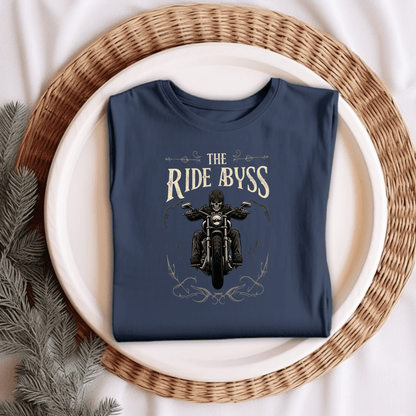 The Ride Abyss Women’s Biker T-Shirt – Heavyweight Gildan® 5000 Crewneck