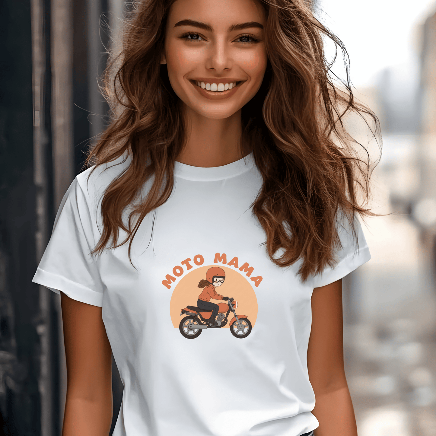 Moto Mama Heavyweight Unisex Crewneck T-shirt | Gildan® 5000