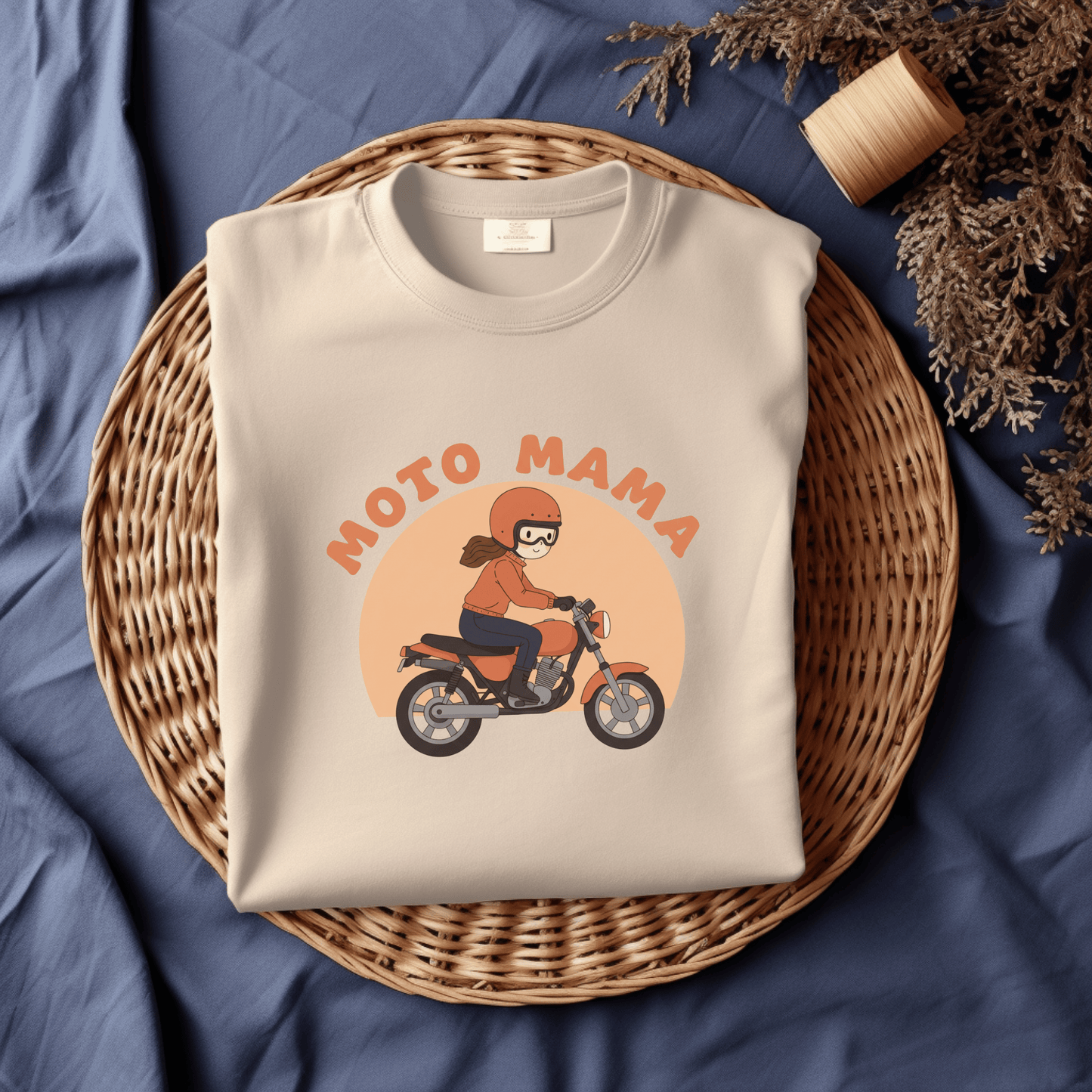 Moto Mama Heavyweight Unisex Crewneck T-shirt | Gildan® 5000
