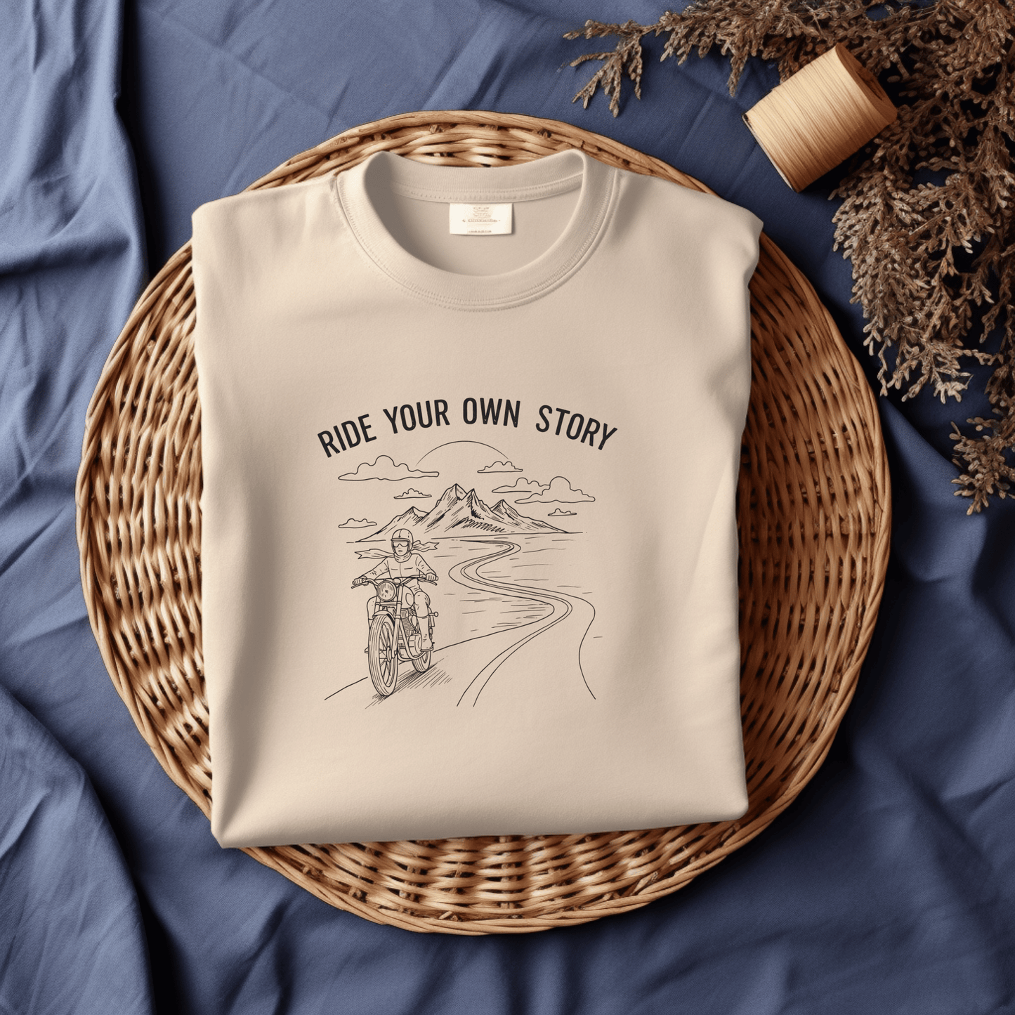 Ride Your Own Story Women’s Biker T-Shirt – Heavyweight Gildan® 5000 Crewneck