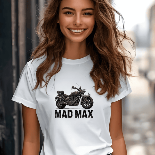 Mad Max Women’s Biker T-Shirt – Heavyweight Gildan® 5000 Crewneck